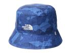 The North Face Kids Youth Sun Stash Hat (turkish Sea Mountain Geo Print/turkish Sea) Caps