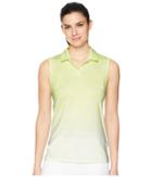 Puma Golf Gradient Sleeveless Polo (sunny Lime) Women's Sleeveless