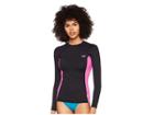 O'neill Premium Long Sleeve Rashguard (black/berry/black) Women's Swimwear
