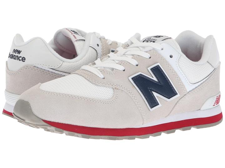 New Balance Kids Gc574v1 (big Kid) (nimbus Cloud/navy) Kids Shoes