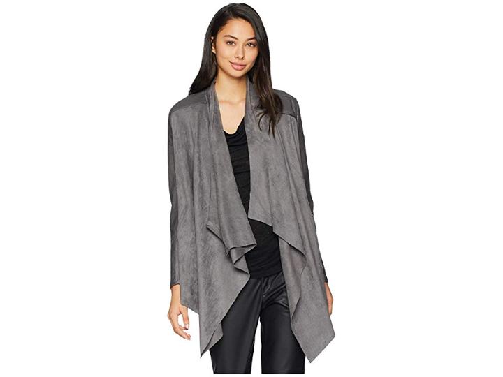 Blank Nyc Drape Front Jacket In Stone Age (stone Age) Women's Coat