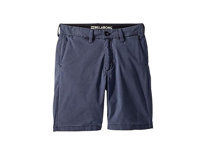 Billabong Kids New Order X Overdye Shorts (big Kids) (indigo) Boy's Shorts