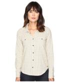 Roxy Squary Cool Long Sleeve Flannel Shirt (vichy Love Combo Pristine) Women's Clothing