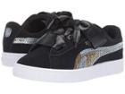 Puma Kids Suede Heart Trailblazer Sequins (little Kid) (puma Black/puma Team Gold) Girl's Shoes