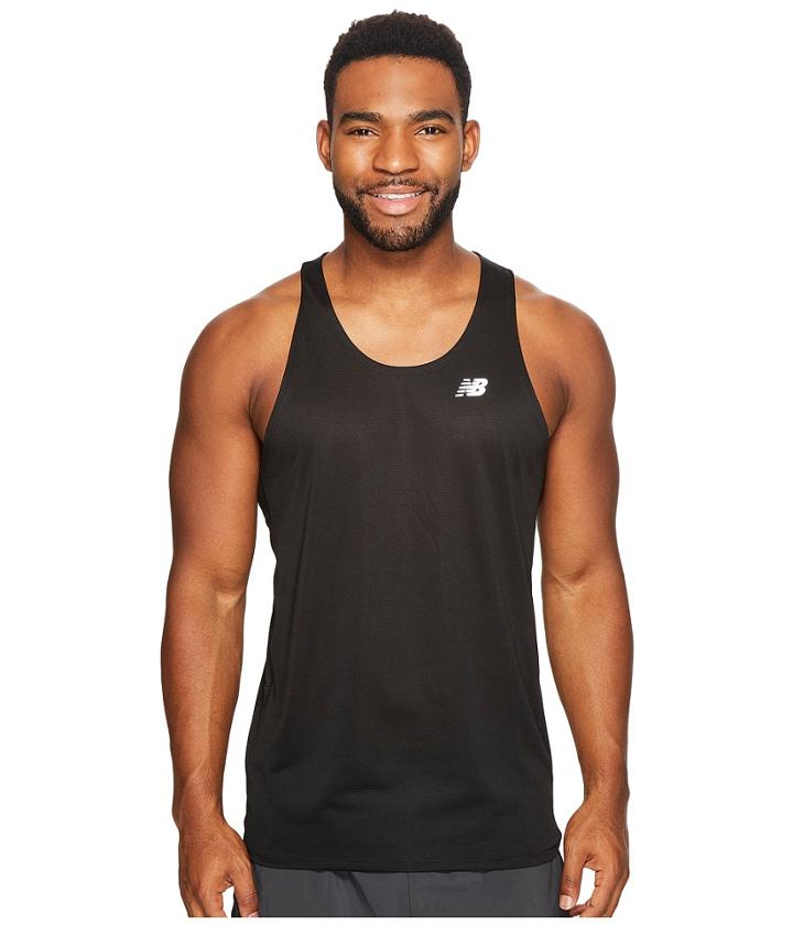 New Balance Accelerate Singlet (black) Men's Sleeveless