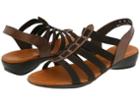 Munro American Darian (bronze Leather/brown Stretch) Women's Sandals