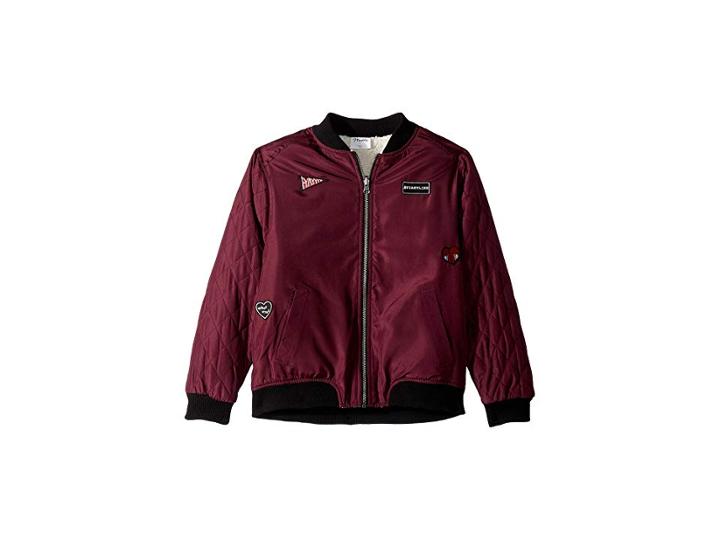 Maddie By Maddie Ziegler Reversible Bomber Jacket (big Kids) (burgundy) Girl's Coat