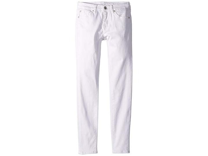 7 For All Mankind Kids The Skinny Jeans In Clean White (big Kids) (clean White) Girl's Jeans