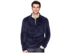 True Grit Double Plush 1/4 Zip Pullover (vintage Blue) Men's Clothing