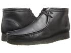 Clarks Wallabee Boot (black Leather) Men's Lace-up Boots