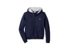 Lacoste Kids Sport Hoodie Fleece (toddler/little Kids/big Kids) (navy Blue/silver Chine) Boy's Sweatshirt