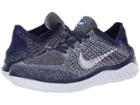 Nike Free Rn Flyknit (blue Void/white/blue Tint/red Orbit) Men's Shoes