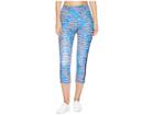 Kate Spade New York Athleisure Hibiscus Stripe Leggings (rich Navy) Women's Casual Pants