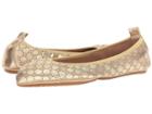 Yosi Samra Vienna (gold Circle Perforated Nappa) Women's Shoes