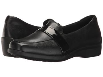 Aravon Winsor Moc (black Leather) Women's  Shoes