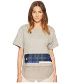 Adidas By Stella Mccartney Essentials Logo Graphic Tee Cw0451 (medium Grey Heather) Women's T Shirt