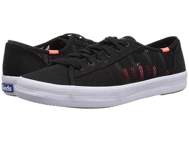 Keds Kickstart Striped Mesh (black) Women's Lace Up Casual Shoes
