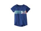 Under Armour Kids Ua Split Logo Short Sleeve Tee (toddler) (academy) Girl's T Shirt