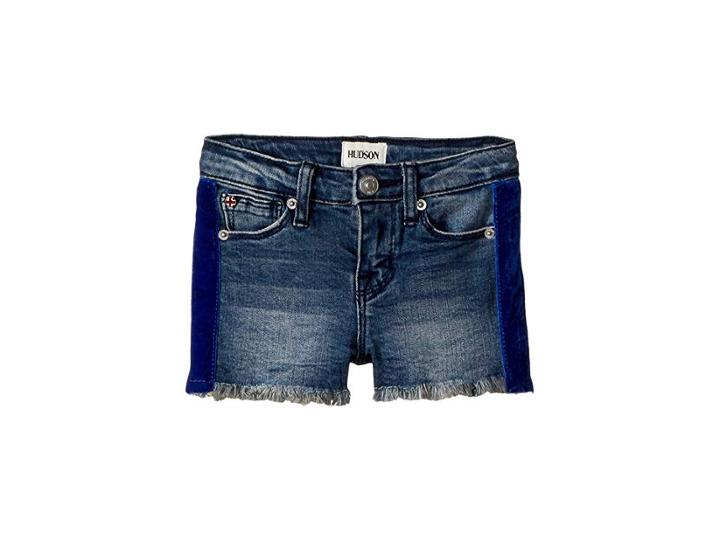 Hudson Kids Gabby Shorts (toddler/little Kids) (washed Blue) Girl's Shorts