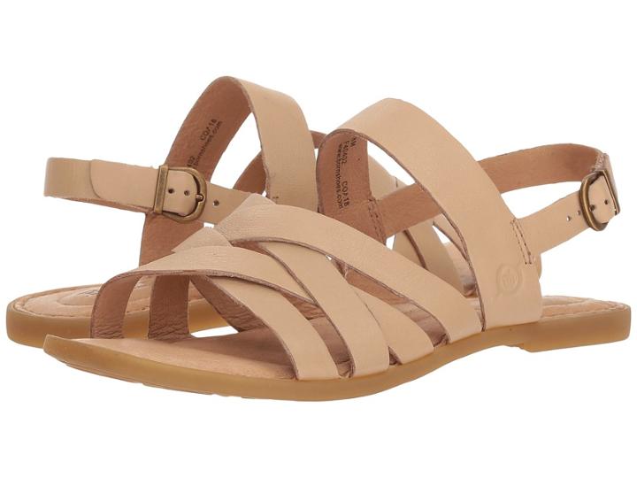 Born Lovely (natural Full Grain Leather) Women's Sandals