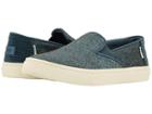 Toms Kids Luca (little Kid/big Kid) (atlantic Iridescent Glimmer/corduroy) Girl's Shoes