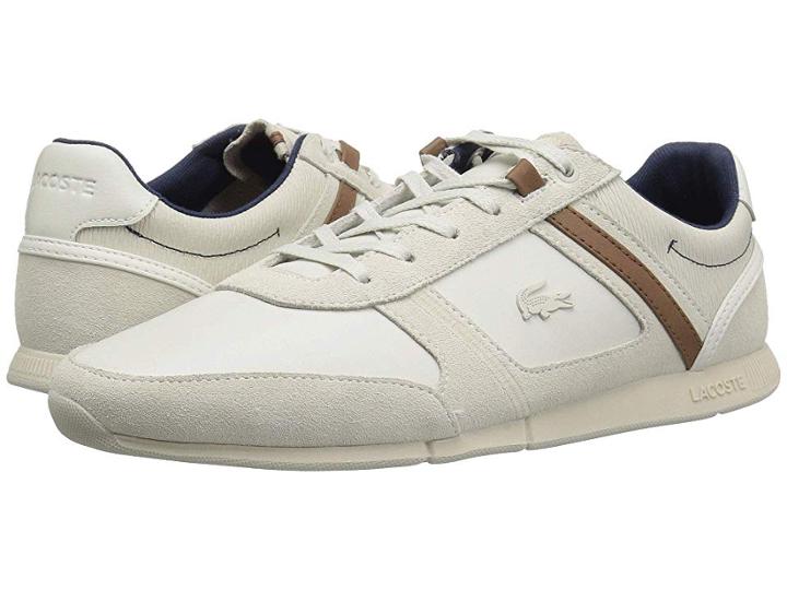 Lacoste Menerva 318 1 (off-white/brown) Men's Shoes