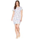 Joules Riviera Short Sleeve Printed Jersey Dress (white Indienne Floral) Women's Dress
