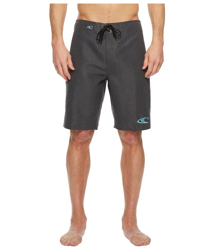 O'neill Santa Cruz Solid Boardshorts (heather Black) Men's Swimwear
