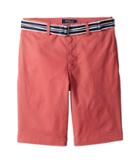 Polo Ralph Lauren Kids Slim Fit Belted Stretch Shorts (big Kids) (adirondack Berry) Boy's Shorts