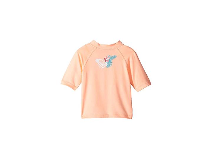 Roxy Kids Hawaii Short Sleeve Rashguard (big Kids) (souffle) Girl's Swimwear