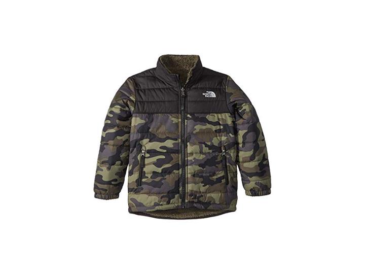 The North Face Kids Reversible Mount Chimborazo Jacket (little Kids/big Kids) (new Taupe Green) Boy's Coat