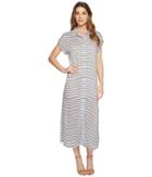 Rachel Pally Rayon Shirtdress (blue/white Stripe) Women's Dress