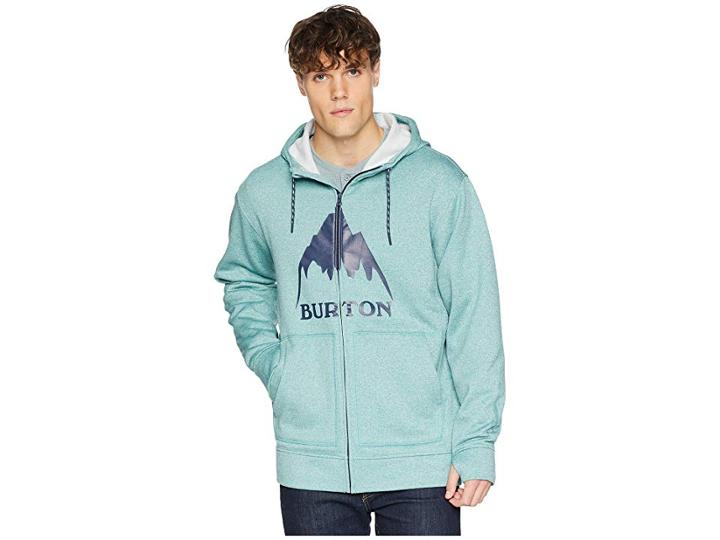 Burton Oak Full Zip Hoodie (trellis Heather) Men's Sweatshirt