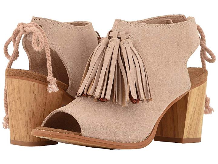 Toms Elba (blush Suede/tassel) High Heels