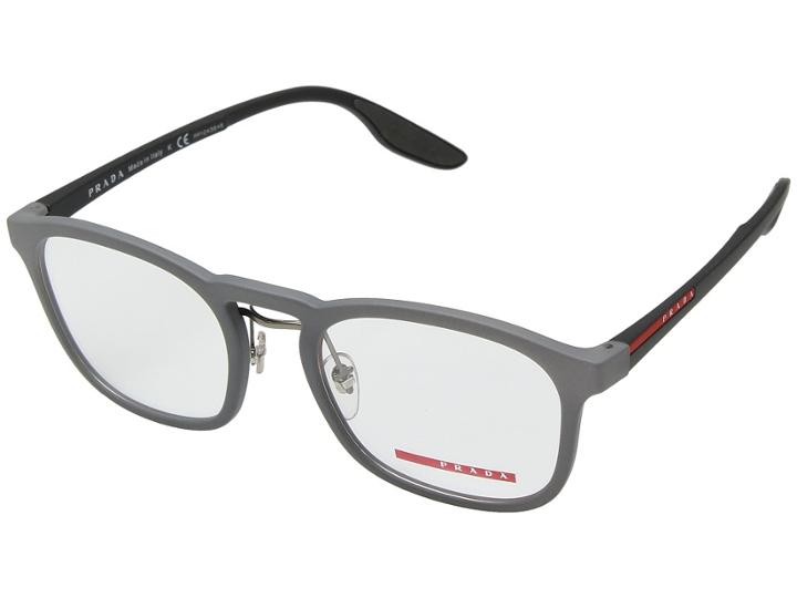 Prada 0ps 06hv (opal Grey Rubber) Fashion Sunglasses