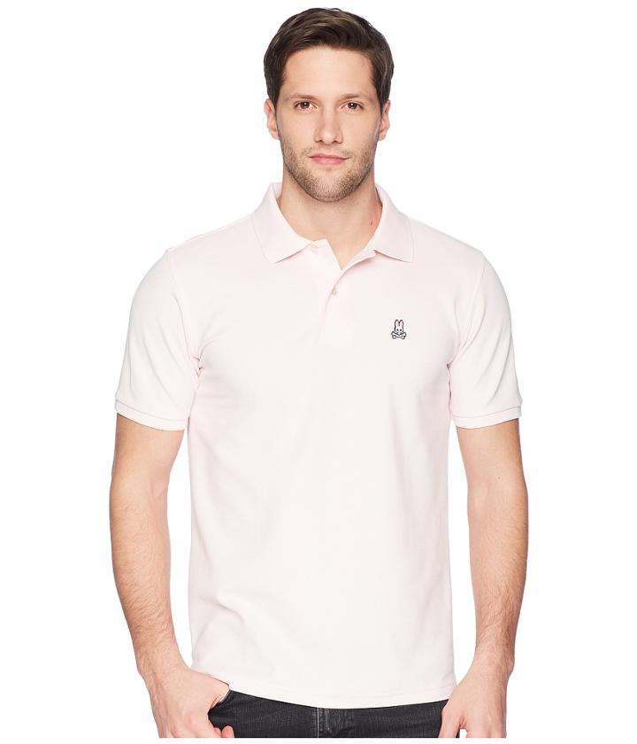 Psycho Bunny Classic Polo Fashion Colors (magnolia) Men's Short Sleeve Pullover