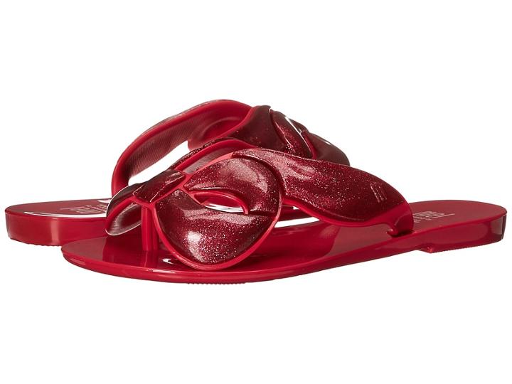 Mini Melissa Mel Harmonic Maxi Bow (little Kid) (fuchsia Sparkle) Girl's Shoes