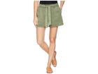 Two By Vince Camuto Tie Waist Lyocell Twill Shorts (canopy Green) Women's Shorts