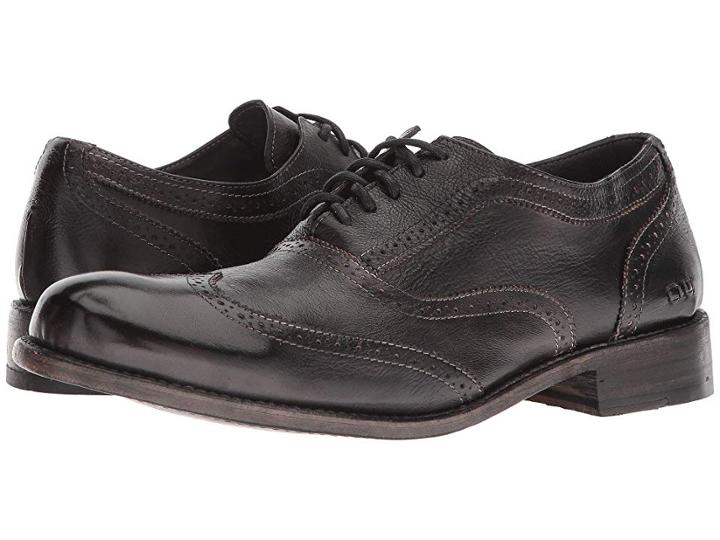 Bed Stu Corsico (corte Black Plantilla Betta) Men's Lace Up Wing Tip Shoes