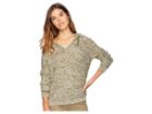 Roxy Military Tones V-neck Sweater (burnt Olive) Women's Clothing