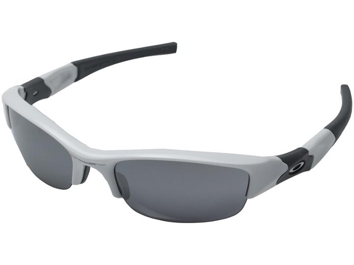 Oakley Flak Jacket(r) (polished White/black Iridium Lens) Sport Sunglasses