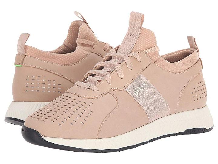Boss Hugo Boss Titanium Running Sneaker By Boss Green (pastel Pink) Men's Shoes