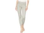 Liverpool Chloe Ankle Pull-on Leggings In Micro-peached Twill In Faded Seagrass (faded Seagrass) Women's Casual Pants