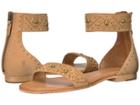 Frye Carson Deco Zip (sand Oiled Nubuck) Women's Dress Sandals