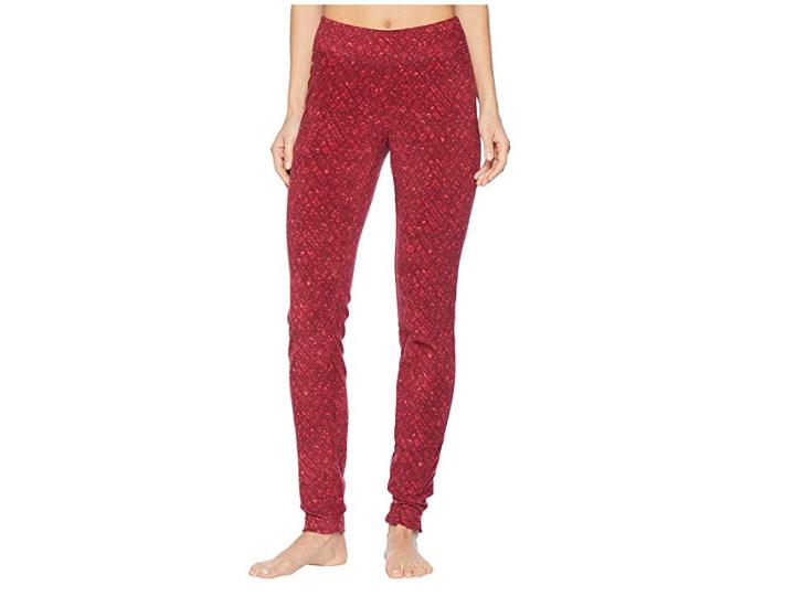 Columbia Glacial Fleece Printed Leggings (rich Wine Tweed) Women's Casual Pants