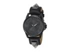 Steve Madden Alloy Band Watch (black/black) Watches