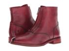 Frye Kelly Front Zip Bootie (red Dip-dyed Leather) Women's Zip Boots