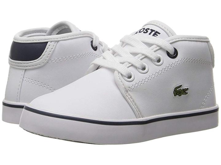 Lacoste Kids Ampthill 117 2 Sp17 (toddler/little Kid) (white/navy) Kids Shoes