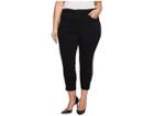 Nydj Plus Size Plus Size Ami Skinny Ankle W/ Slit Clean In Black (black) Women's Jeans