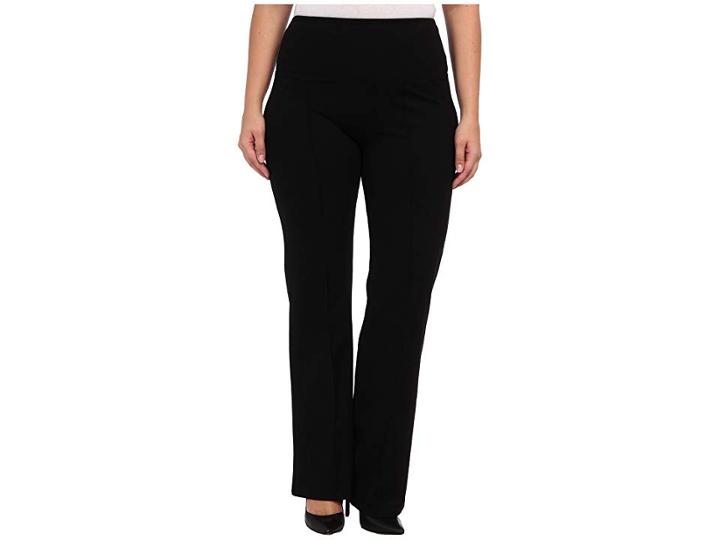 Lysse Plus Side Ponte Wide Leg 14100 (black) Women's Casual Pants